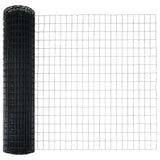 Fence with Posts Grey 1 x 25 m Steel 3336140