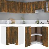 Hanging Corner Cabinet Lyon Smoked Oak 57x57x60 cm Engineered Wood 815597