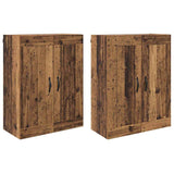 Wall-mounted Cabinet 2 pcs Old Wood 69.5 x 34 x 90 cm 3415558