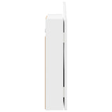 Dartboard Cabinet Gloss White 56 x 12 x 63 cm Engineered Wood 8006655