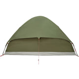 ZNTS Camping Tent Dome 4-Person Olive Green Waterproof 4009642