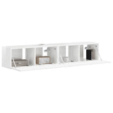 TV Wall Cabinet 2 pcs Gloss White 78.5 x 31 x 29.5 cm 892218