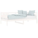 Day Bed without Mattress White Solid Wood Pine 90x190 cm Single 820308
