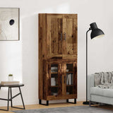 Highboard Old Wood 69.5 x 34 x 180 cm Engineered Wood 3403192