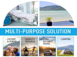 20L Portable Travel Mobile Toilet Outdoor Camping Handle WC with 2 Detachable Tanks & Push-button T3398P348596