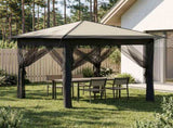 Gazebo with 4 Sidewalls 2.6 x 2.6 m Cream and Anthracite 42036807