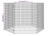 Free Range Animal Enclosure 6-Panel 54x100 cm Galvanised Iron 171581