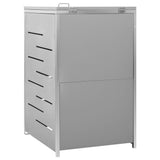 Single Wheelie Bin Shed 69x77.5x115 cm Stainless Steel 149558