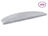Self-adhesive Stair Mats 15 pcs Light Grey 80 x 24.5 x 3.5 cm 42038638