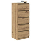 Sideboard with Drawers Artisan Oak 37.5x35x99 cm Engineered Wood 861768