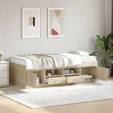 Daybed Sonoma oak Engineered wood Small Single Daybed 3280260
