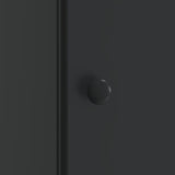 Bedside Cabinet Black 43 x 34.5 x 50 cm Engineered Wood 895487