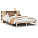 Bookcase Bed without Mattress 120x200cm Solid Wood Pine 3322513