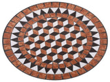 Mosaic Bistro Set Terracotta Powder-coated iron, ceramic tile 279689