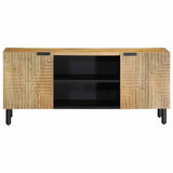 ZNTS TV Cabinet Brown 105x33x46 cm Solid Wood Mango 4017720