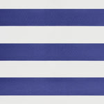 Retractable Awning Blue and White 5x3 m Fabric and Aluminium 3154525