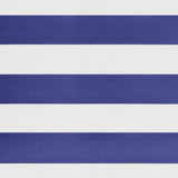 Retractable Awning Blue and White 5x3 m Fabric and Aluminium 3154525
