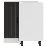 Kitchen Corner Base Cabinet Lucca Black Engineered Wood 853748