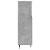 Bathroom Cabinet Concrete Grey 30x30x100 cm Engineered Wood 857204