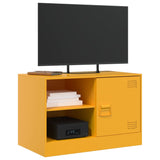 TV Cabinets 2 pcs Mustard Yellow 67x39x44 cm Steel 841698