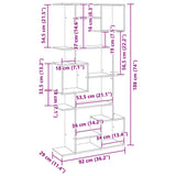 Book Cabinet Artisian Oak 92x29x188 cm Engineered Wood 3310324