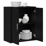 Sideboard 2 pcs Black Oak 60 x 31 x 70 cm Engineered Wood 3365552
