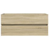 Bathroom Sink Cabinet Sonoma Oak 100x38.5x45 cm Engineered Wood 849639