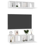 TV Cabinets 4 pcs White 60x30x30 cm Engineered Wood 3074450
