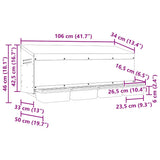 Chicken Nesting Box 4 Compartments Wall-Mounted Galvanised Steel 4104901
