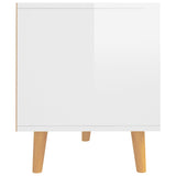 TV Cabinet High Gloss White 90x40x48.5 cm Engineered Wood 326783