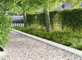 Lawn Edging 10 pcs 103 x 20 cm Steel White 8008675