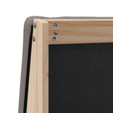 Upholstered Headboard Taupe 75 cm Solid Pine Wood 879317