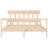 Bed Frame without Mattress 160x200 cm Solid Wood Pine 3193346