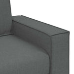 Sofa Set with Cushion 3 pcs Grey 220 x 78 x 84 cm Fabric 3324610