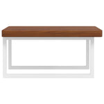 ZNTS Basin Shelf Wall Mounted Steel and Solid Wood Oak 3302496