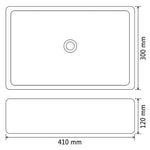 ZNTS Basin Ceramic White 41x30x12 cm 142339
