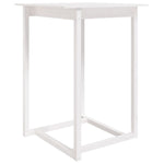 ZNTS Bar Table White 80x80x110 cm Solid Wood Pine 822183