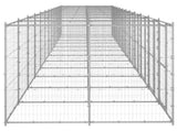 Outdoor Dog Kennel Galvanised Steel 29.04 m 3082292