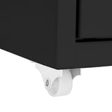 Mobile File Cabinet Black 28x41x109 cm Metal 335922