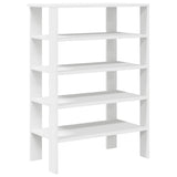 ZNTS Shoe Rack White 61x32x87.5 cm Engineered Wood 859851