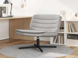 Swivel Chair Cloud Grey 63 x 75 x 76 cm Fabric 42007358