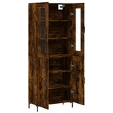 Highboard Smoked Oak 69.5x34x180 cm Engineered Wood 3198214