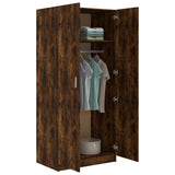 Wardrobe Smoked Oak 80x50x180 cm Engineered Wood 815351