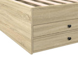 Daybed with Drawers without Mattress Sonoma Oak 90x200 cm 3280876