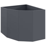 Corner Planter Anthracite 60 x 60 x 50 cm Steel 883663