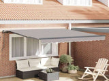 Retractable Awning Light Grey 300 x 250 cm 3330091