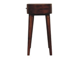 Solid Wood Mini Albion Chestnut Console, 1 Drawer, Dark Brown B2743P403027