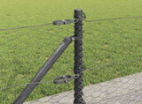 Welded Wire Fence with Concrete Base 25 x 0.5 m 3353647