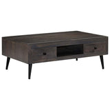 ZNTS Coffee Table Solid Mango Wood 100x60x35 cm 245913