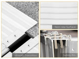 Textured Aluminum Folding Wheelchair Ramp, 183 x 72 cm Portable Threshold Ramp, for Scooter Steps T3398P328087